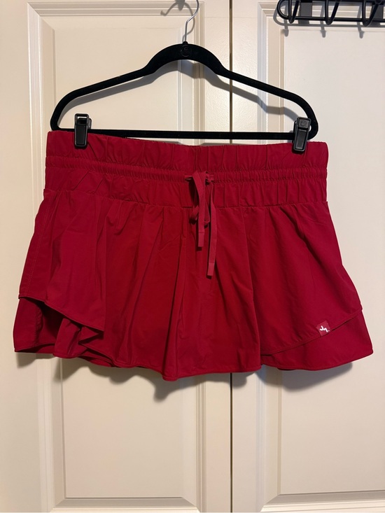 JoyLab Pants - JoyLab Red Athletic Skort with Drawstring Waist